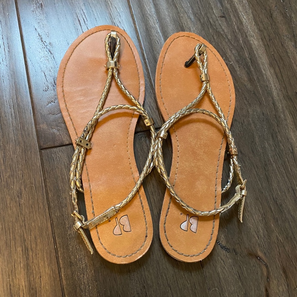BP Gold Sandals